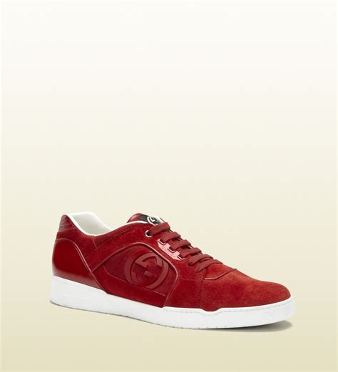 red gucci shoes cheap|red suede gucci shoes.